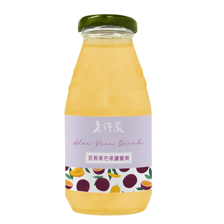 百香果芒果蘆薈爽 (250ml) - 蘆薈飲品