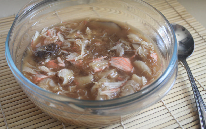 養顏食譜-蟹肉花膠羹