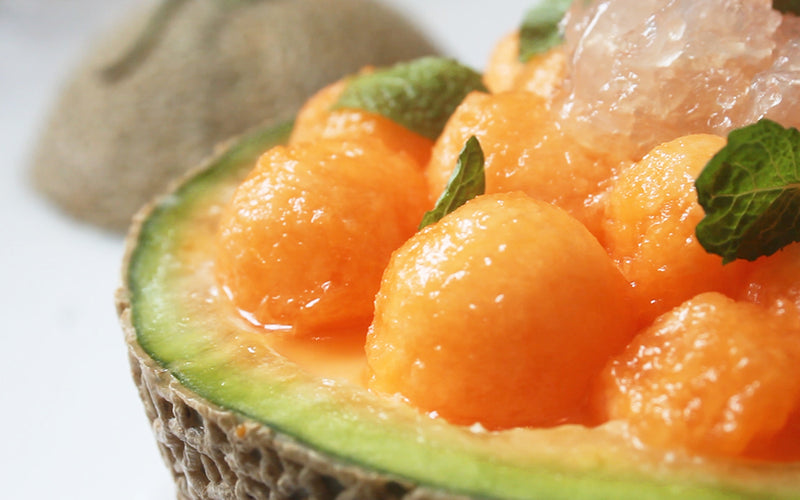 當造日本蜜瓜，做甜品超清涼，1分鐘學會！