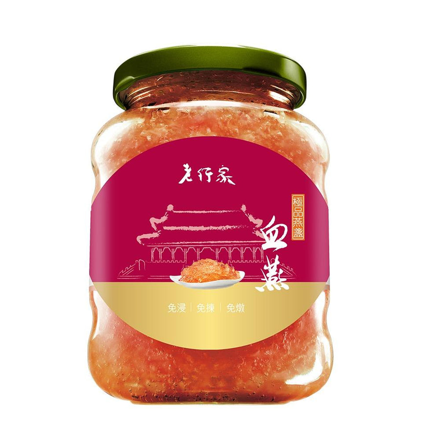 老行家採用純正印尼優質血燕盞，百分百真材實料，健康天然零添加。  即食燕窩以老行家承傳多年傳統手藝精燉而成，保留血燕最佳營養，質感爽嫩飽滿，散發出淡淡天然蛋白香氣。  燕窩含有豐富的表皮生長因子、細胞分裂元素、唾液酸、膠原蛋白等，有助：  養顏抗衰老 提高記憶力 潤肺補元氣 增強抵抗力 血燕在燕窩中鐵質、礦物質含量和營養價值最高，最為滋補，而且產量稀少 ，因此十分珍貴。