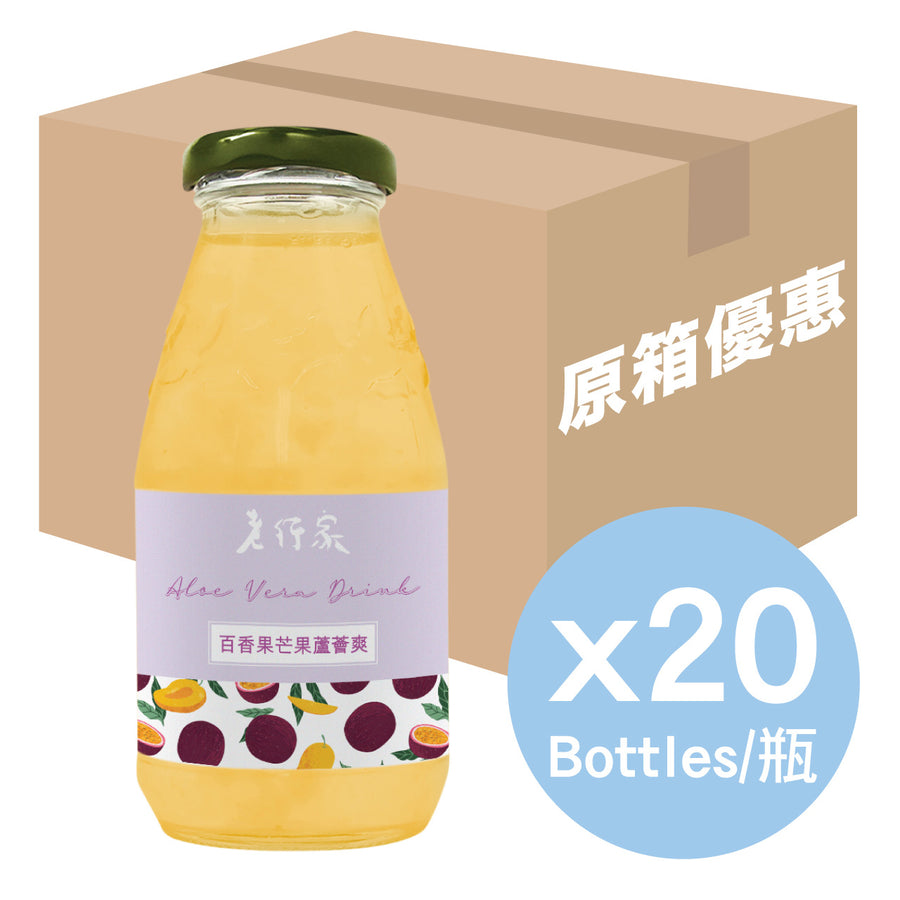 【原箱優惠】百香果芒果蘆薈爽 (20支)